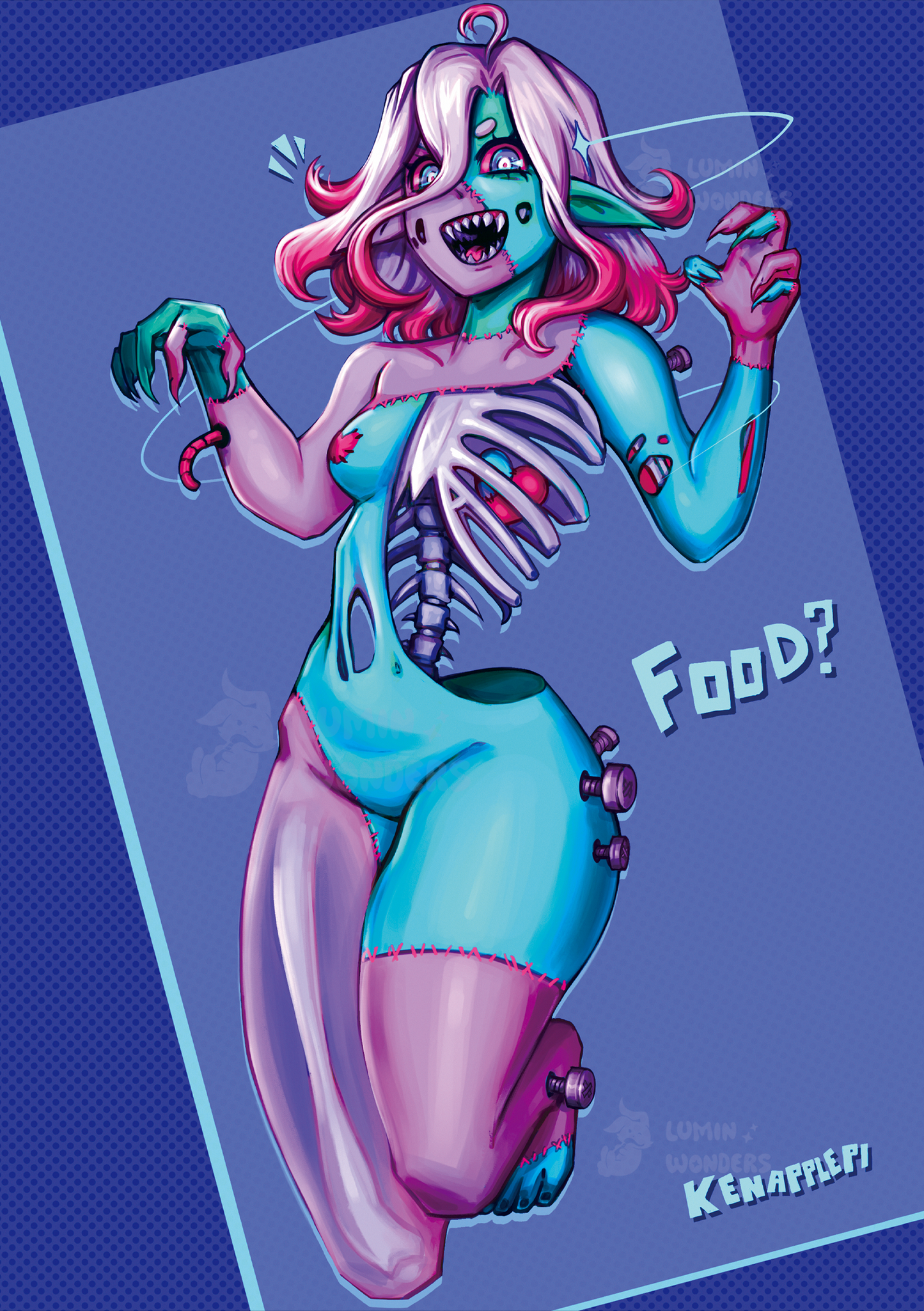"Zombrrrrr" A5 Print