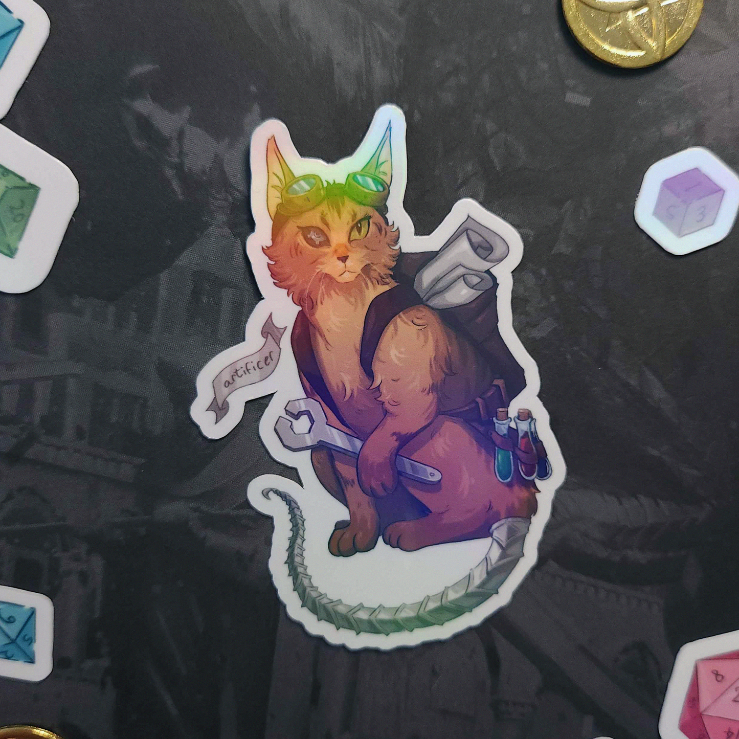 TTRPG Kitty Stickers (SET B)