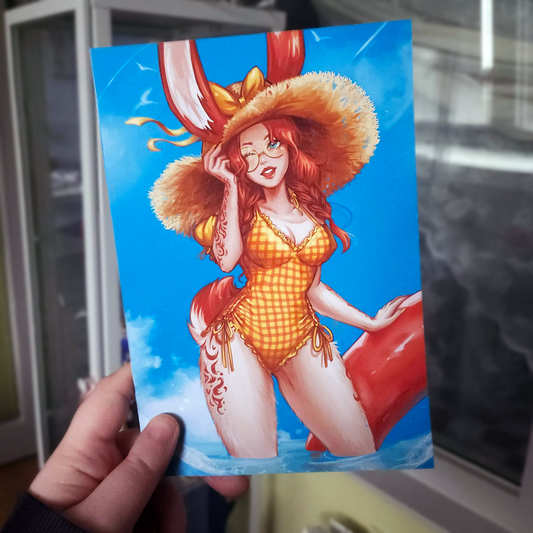 "Summer Bunny" A5 Print