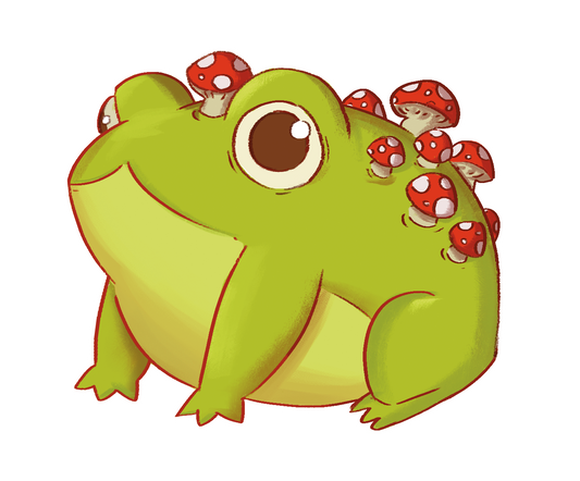 Mushroom Froggy Sticker