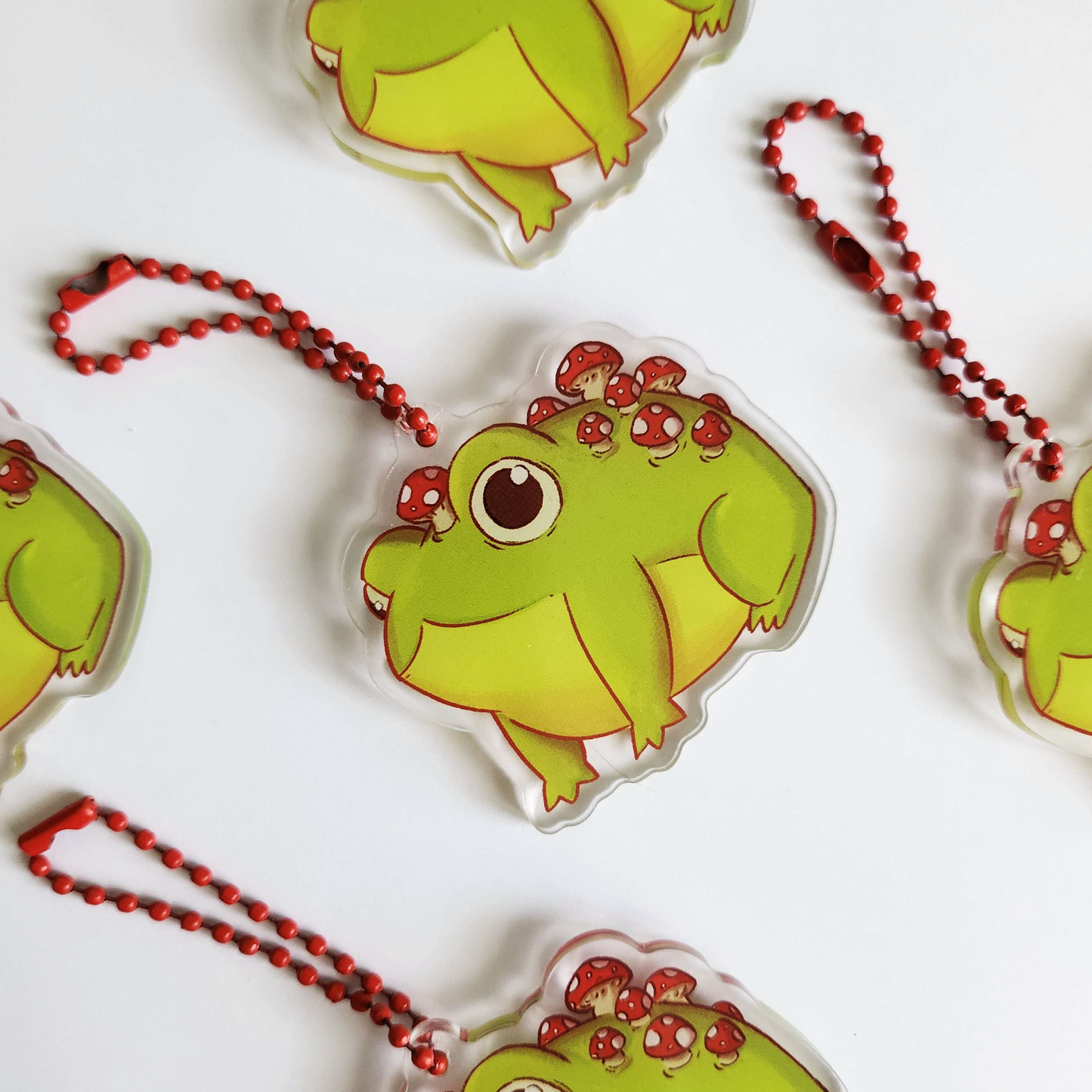 Mushroom Froggy charm