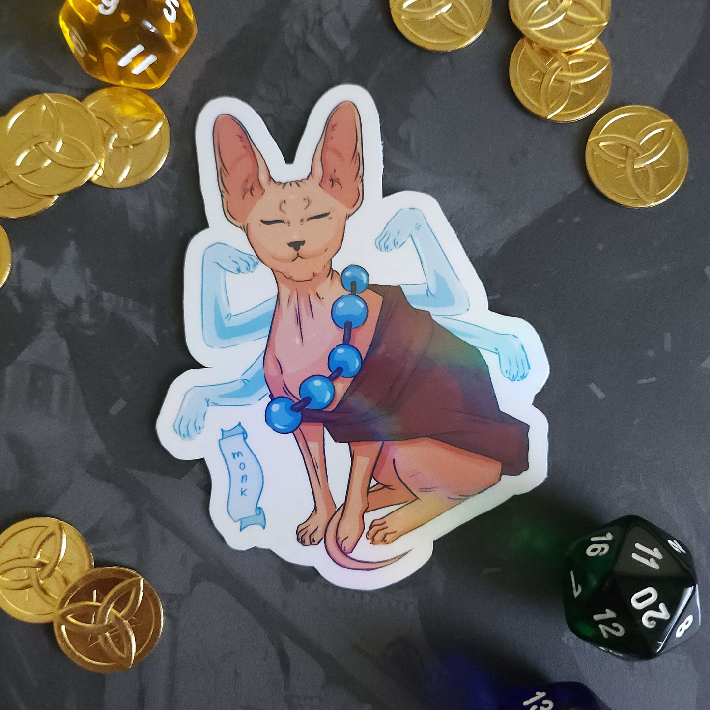 TTRPG Kitty Stickers (SET A)
