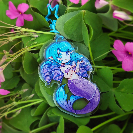 "The Pearl" Mermaid Acrylic Keychain