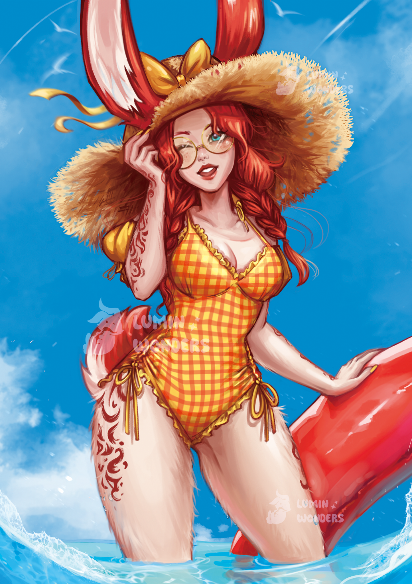 "Summer Bunny" A5 Print