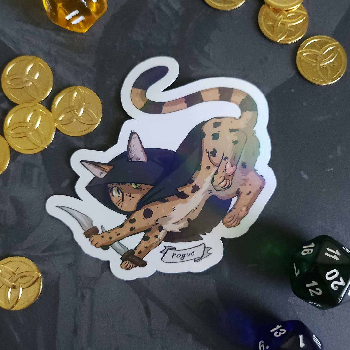 TTRPG Kitty Stickers (SET A)