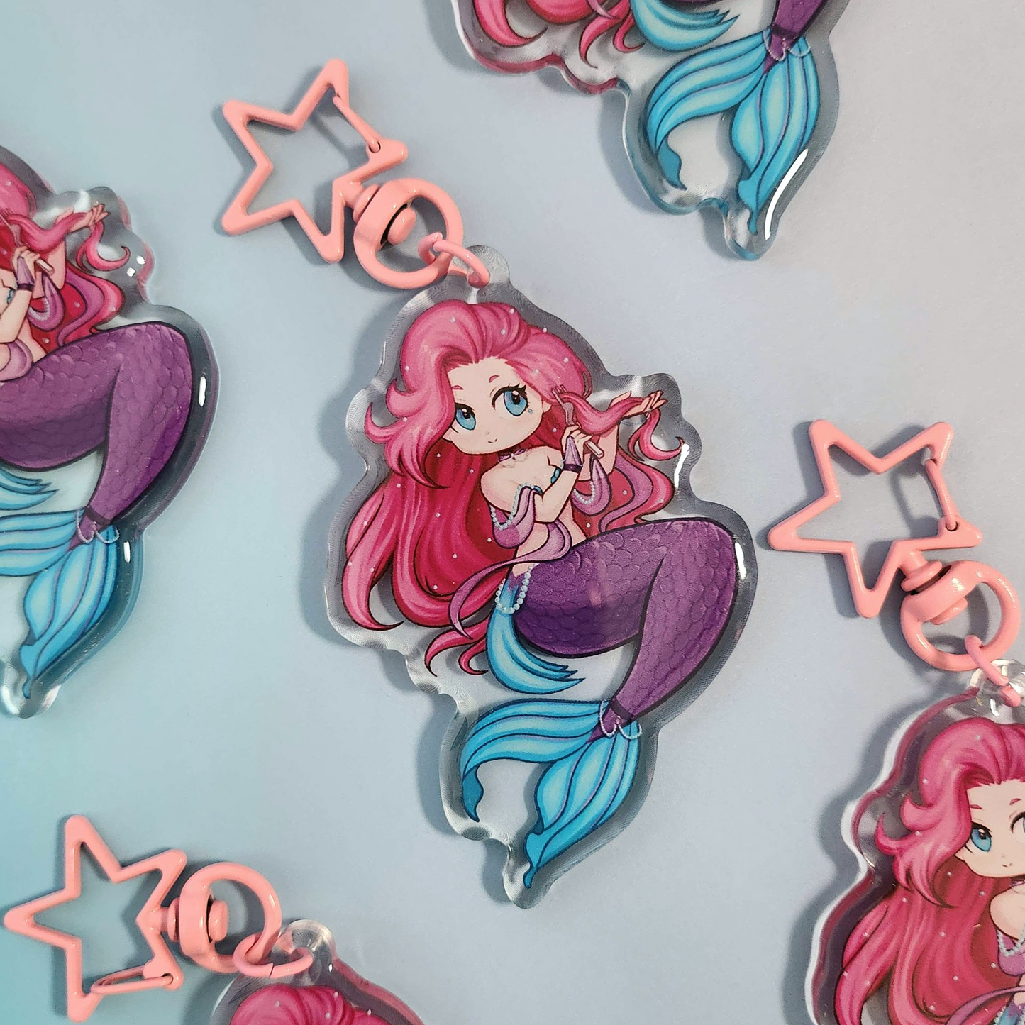 "The Singer" Mermaid Acrylic Keychain
