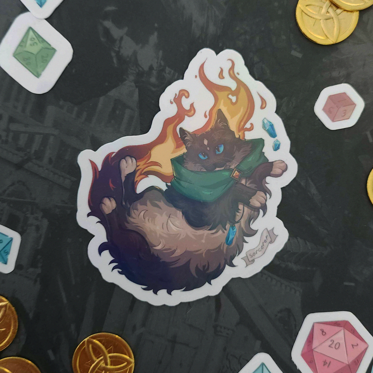 TTRPG Kitty Stickers (SET B)