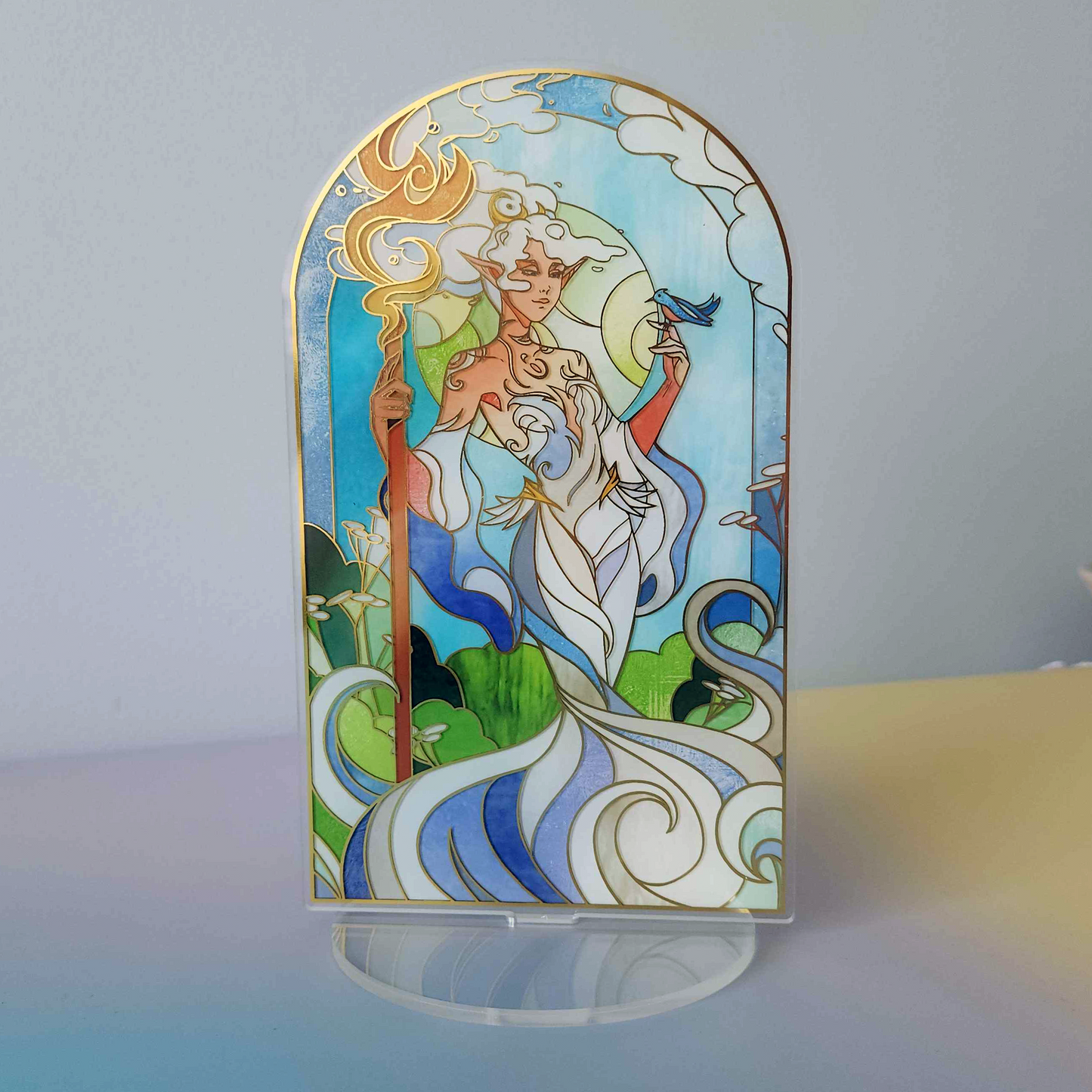 "The Spirit of the Wind" Gold Hot Stamp Acrylic Standee