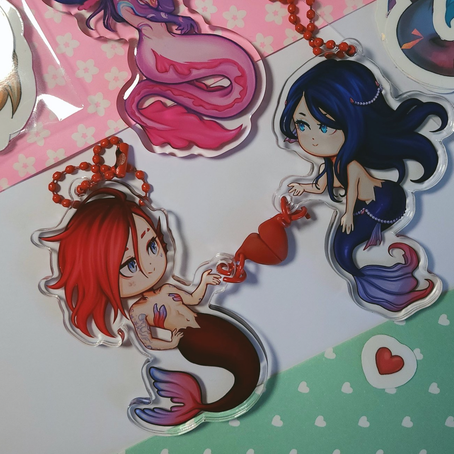 "The Lovers" magnetic Acrylic Keychains