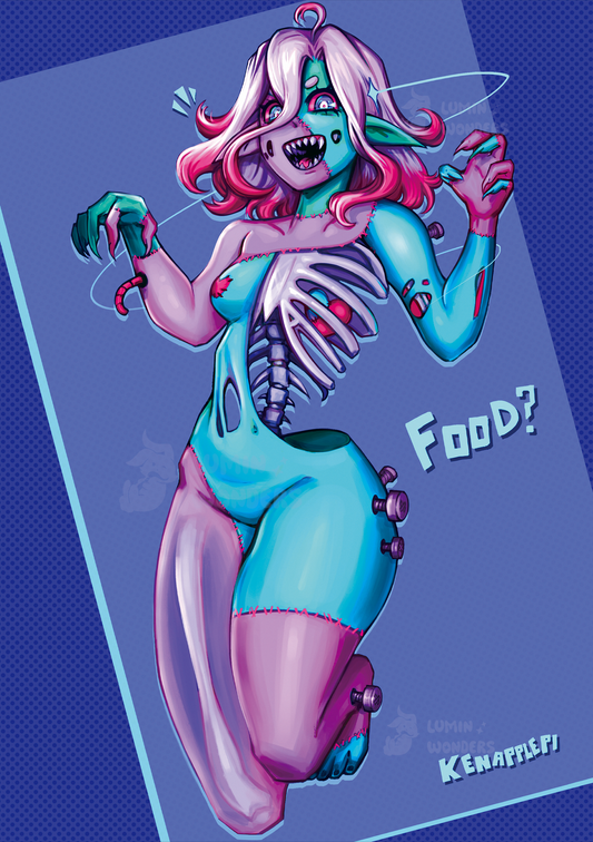 "Zombrrrrr" A5 Print