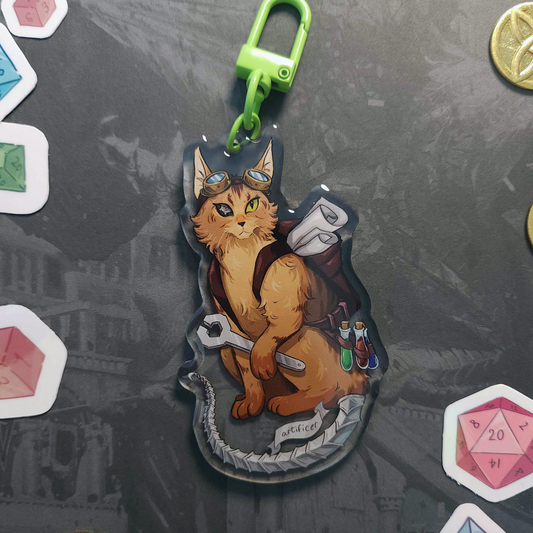 Artificer Kitty Acrylic Charm