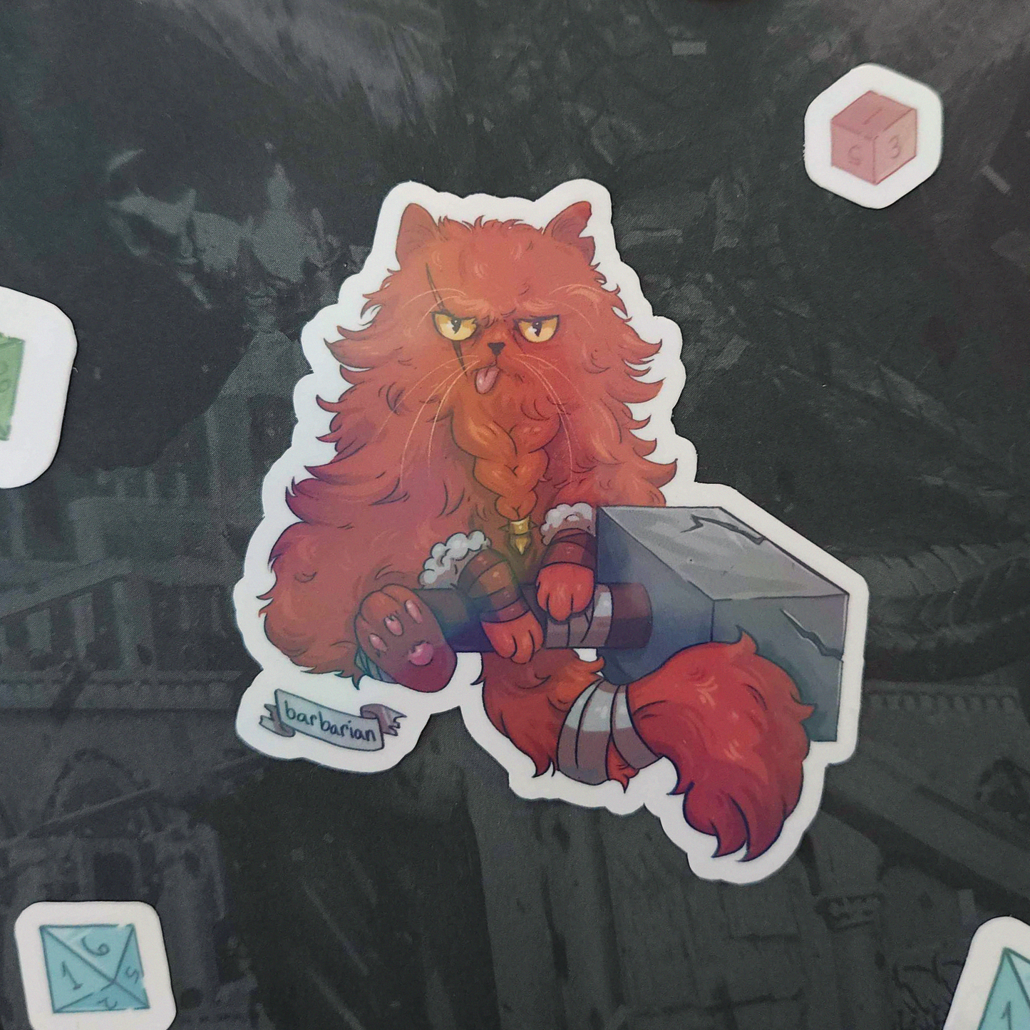 TTRPG Kitty Stickers (SET B)