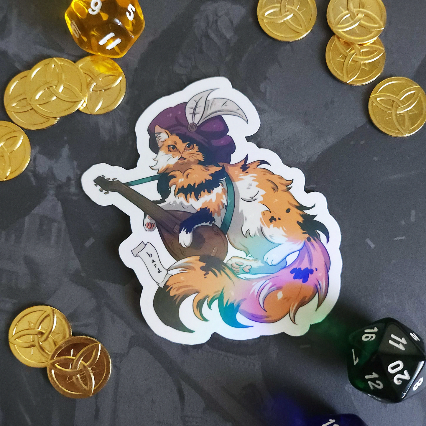 TTRPG Kitty Stickers (SET A)