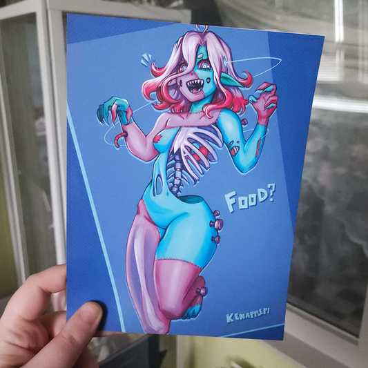 "Zombrrrrr" A5 Print