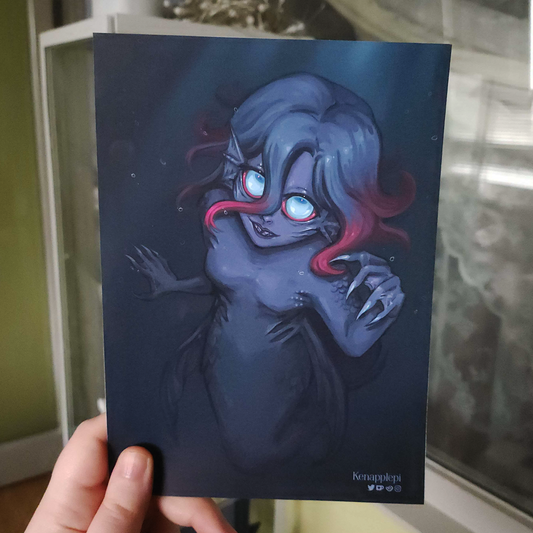 "What's lurking in the deeps" A5 print