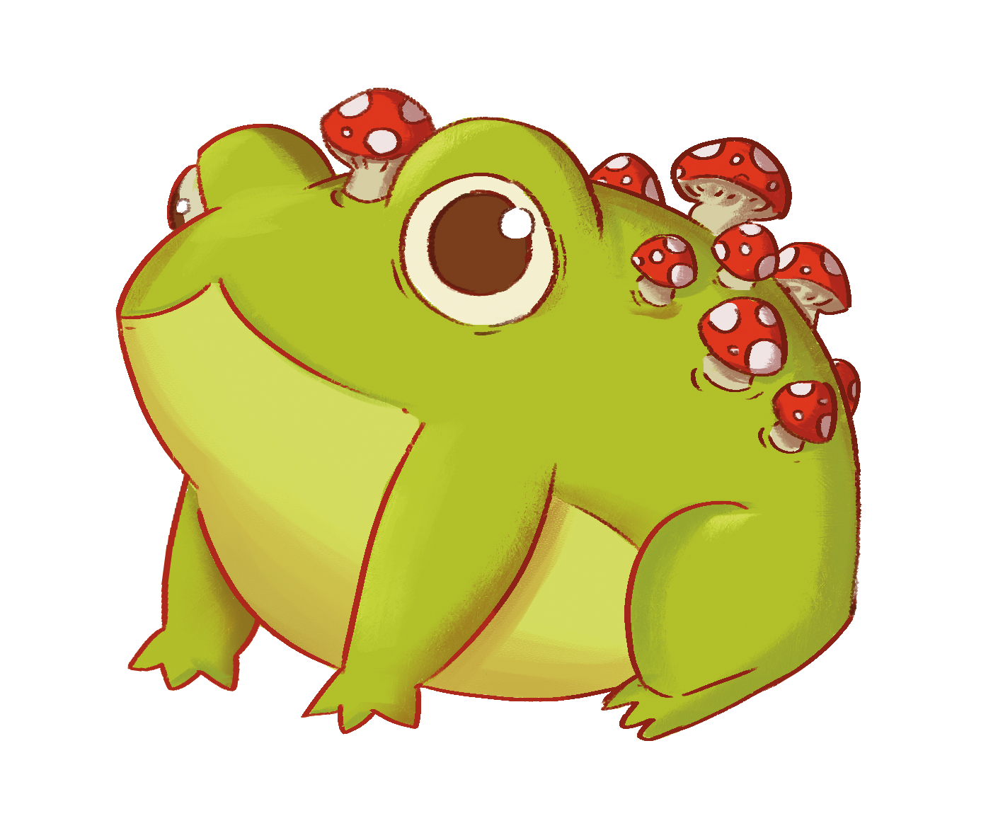 Mushroom Froggy Sticker