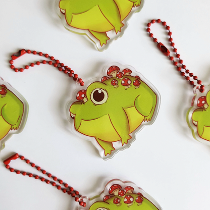 Mushroom Froggy charm