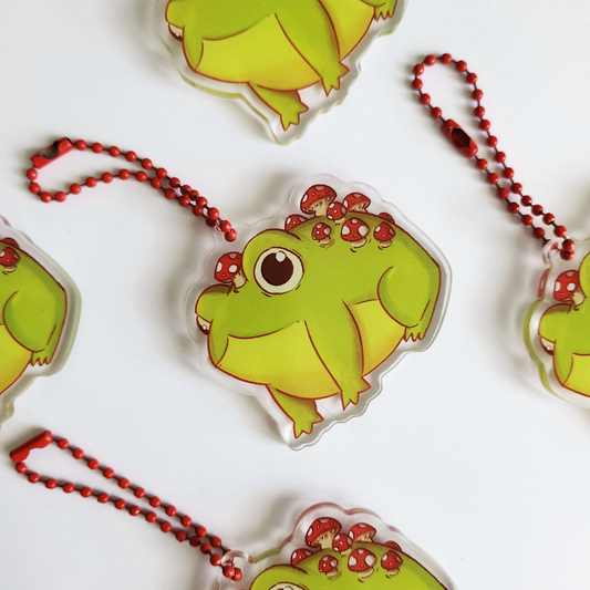 Mushroom Froggy charm
