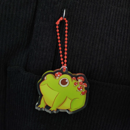 Mushroom Froggy charm