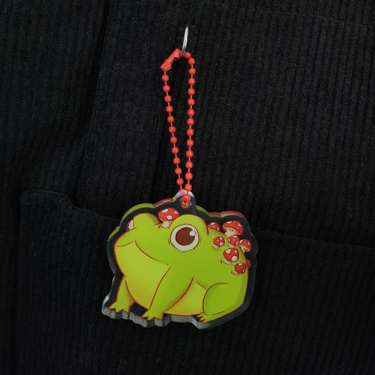 Mushroom Froggy charm