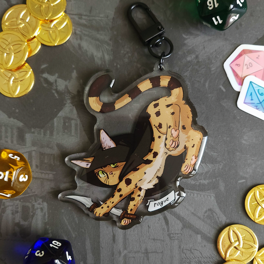 Rogue Kitty Acrylic Charm