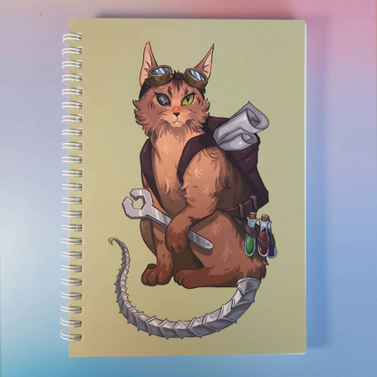 TTRPG Kitty A5 Notebook