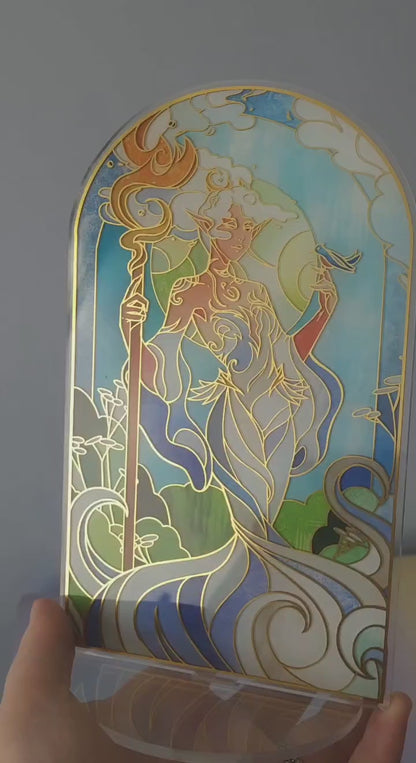 "The Spirit of the Wind" Gold Hot Stamp Acrylic Standee