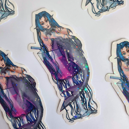 Shimmer large sticker