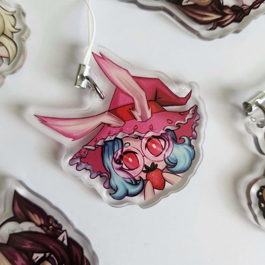 Strawberry Maid charm