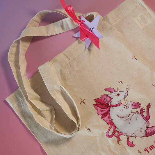 "I'm Just a Girl" Tote Bag