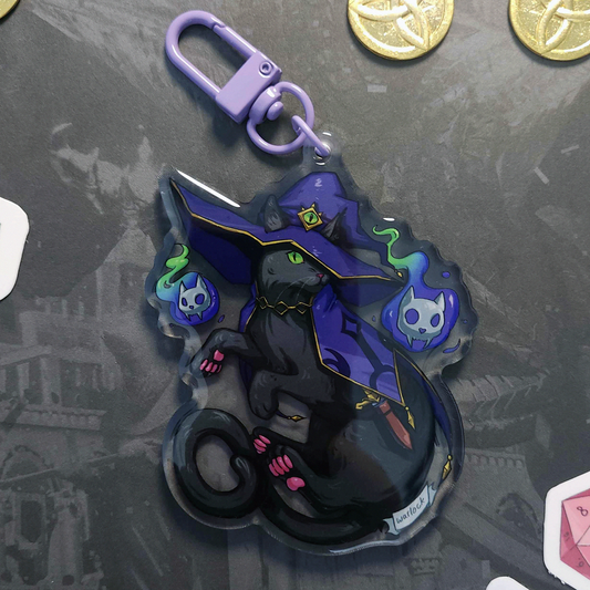 Warlock Kitty Acrylic Charm